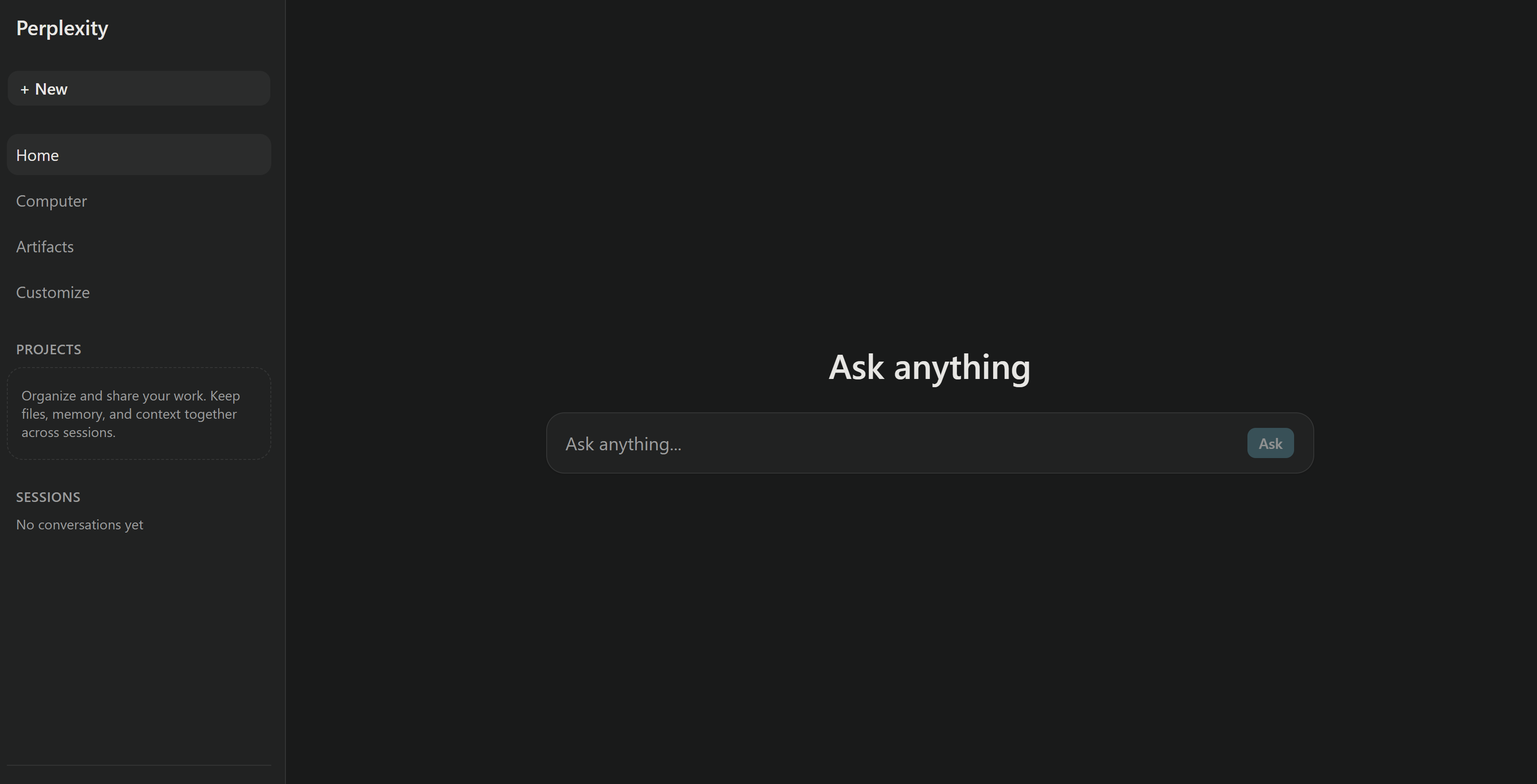 Perplexity AI clone screenshot